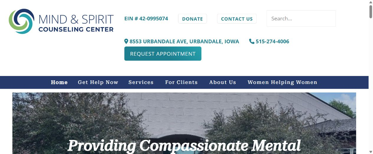 Mind Spirit Center homepage