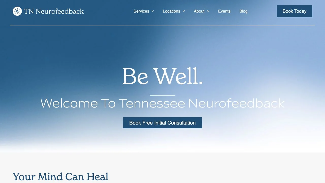 TN Neurofeedback website homepage