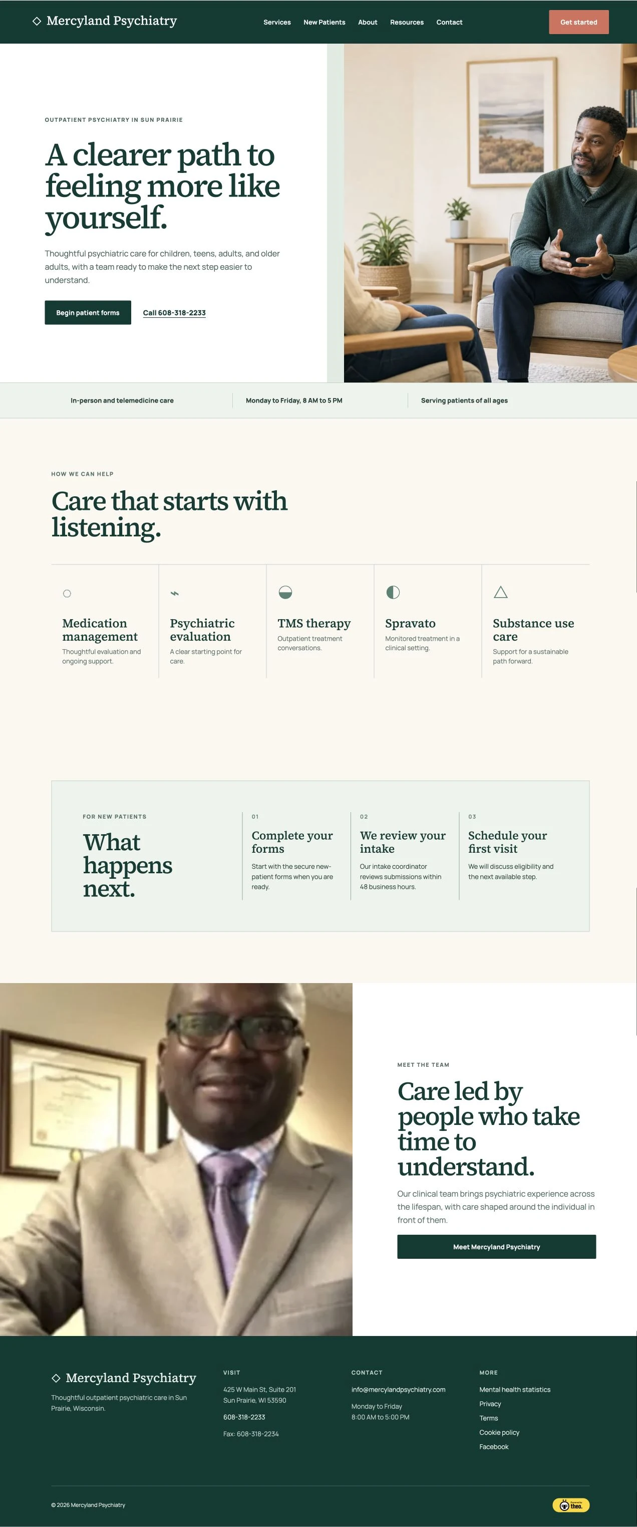 Mercyland Psychiatry — After website view