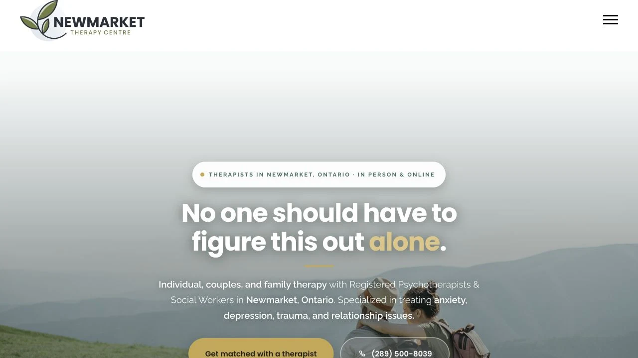 Newmarket Therapy Centre website detail: Explain the audience in the opening.